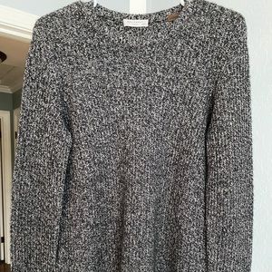 Equipment cashmere sweater in black and white knit